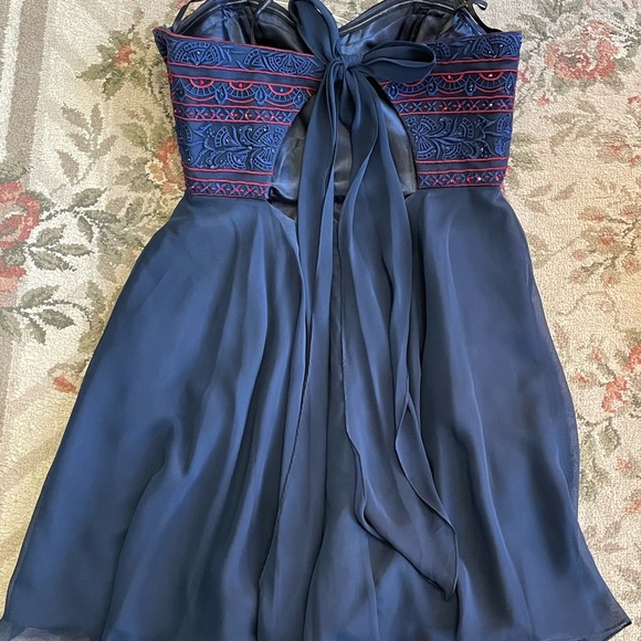 Alyce Paris Navy Embellished Dress - Picture 5 of 9